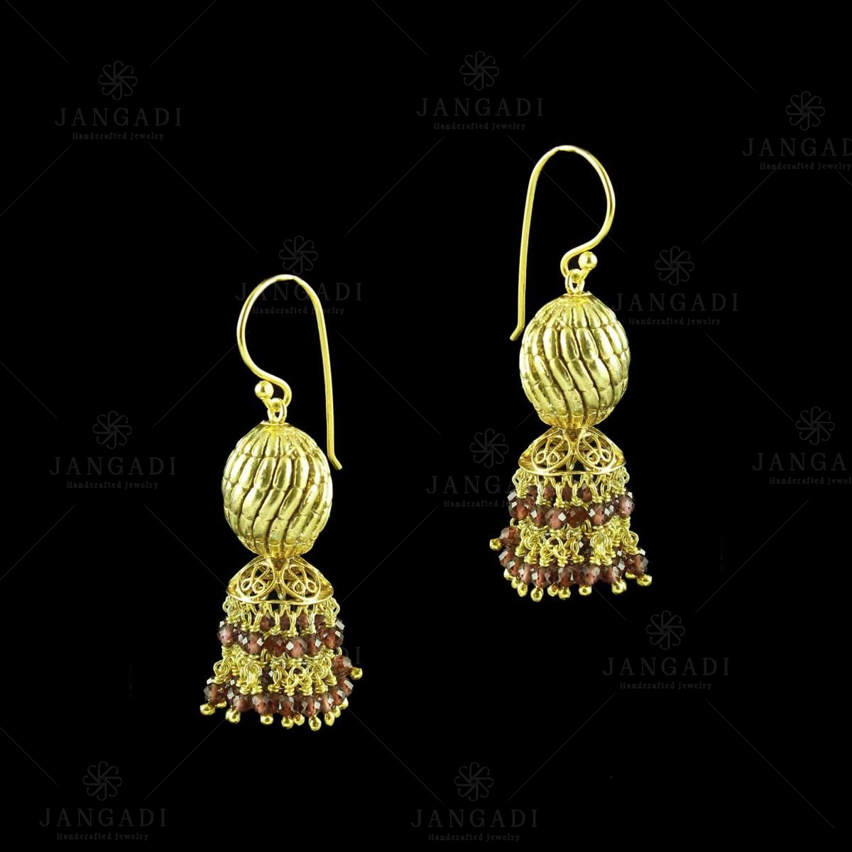 Straight Drop 18k Gold Plated Crystal Dangle Earrings – Ettika