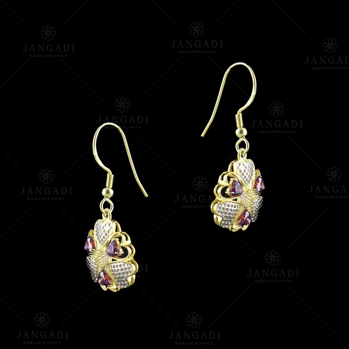 Buy Gold Pipe Swarovski Earrings by DIVYA CHUGH at Ogaan Online Shopping  Site