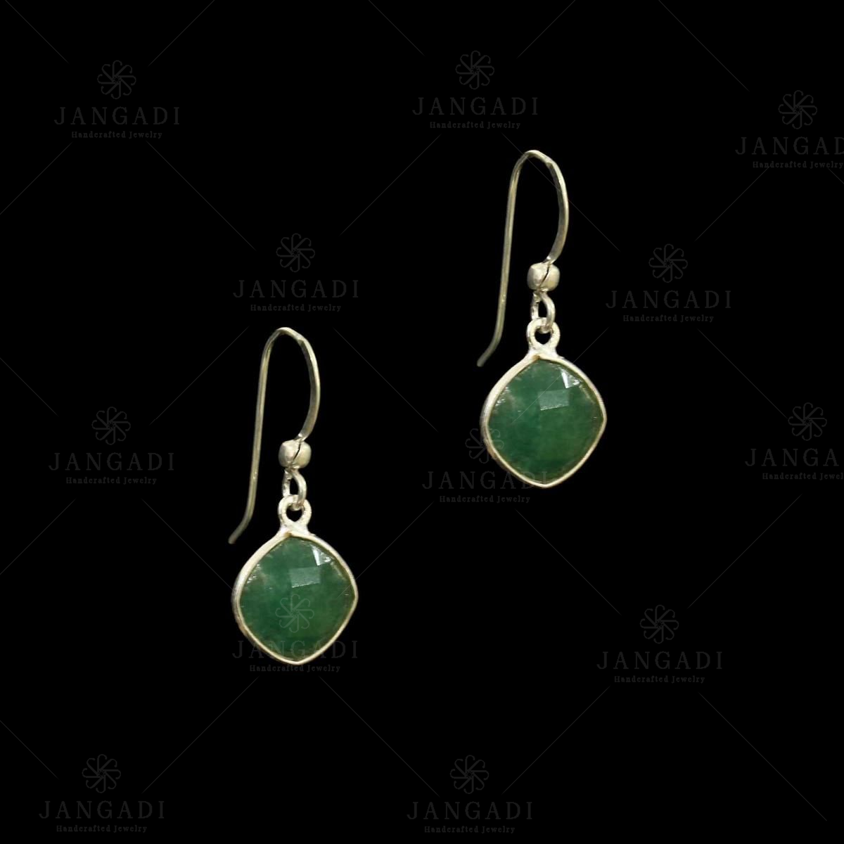 Double Tourmaline Crystals Ocean Blue and Green Dangle Earrings – Lireille