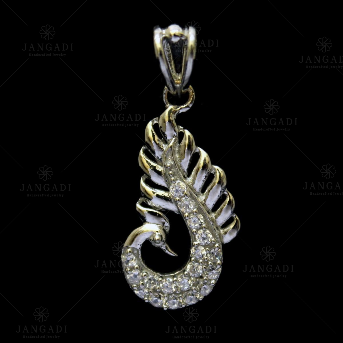 Sterling silver cz deals pendant