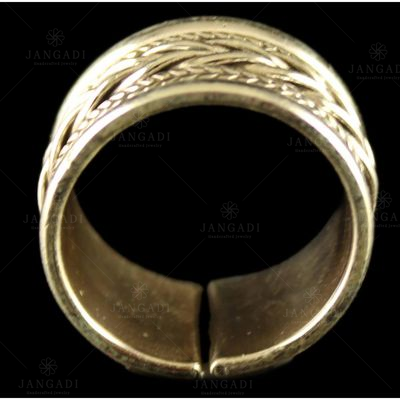 Silver Oxidized Casual Design Ring